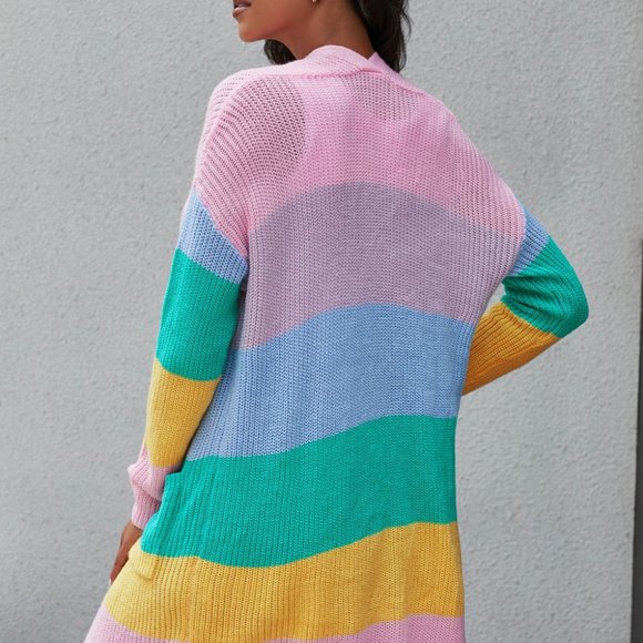 *SALE* Oversized Rainbow Knitted Cardigan - Picture 2 of 6